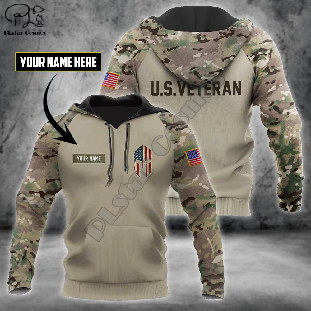 PLstar Cosmos Veteran Military Army Suit Soldier Camo Autumn Pullover NewFashion Tracksuit 3DPrint Men/Women Casual Hoodies A-27