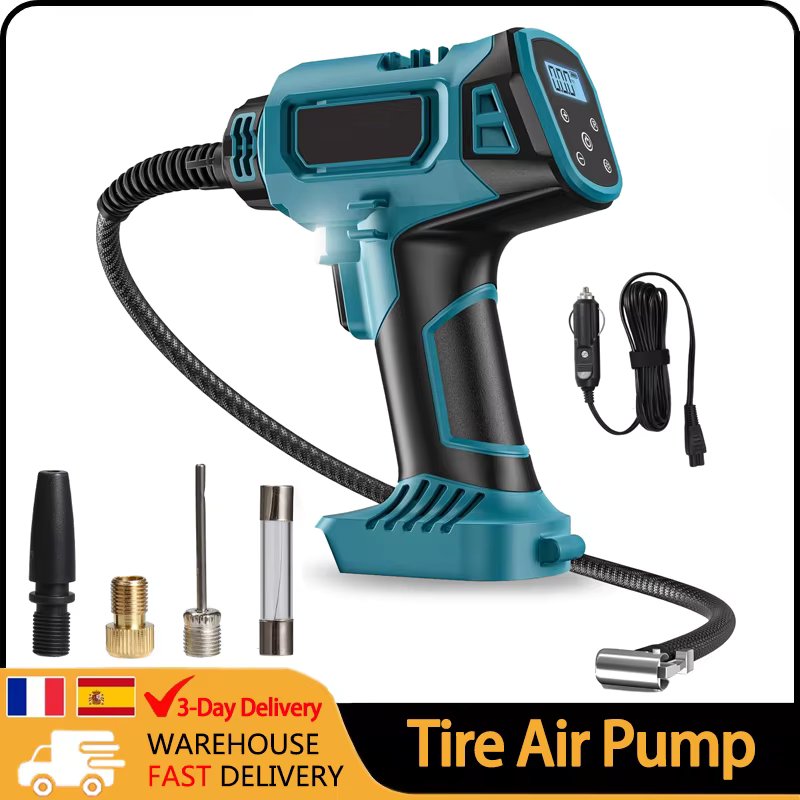 Tire Air Pump Portable Air Compressor 12V 160psi Corded/Cordless Tire Inflator Electric Inflator Pump Tool For Car Motorcycle
