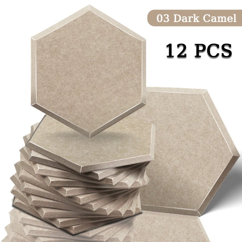 TOUO High Density Acoustic Panel 12pcs Soundproofing Panels Studio Acoustic Treatment Wall Sound Absorbing Bedroom Decoration