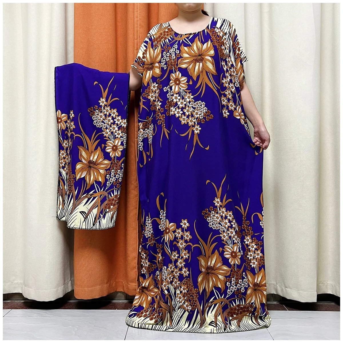 Latest Hot Sale African Dress For Women Muslim Abaya Dubai Turkey Muslim Fashion Hijab Cotta Dress American Islam Clothing