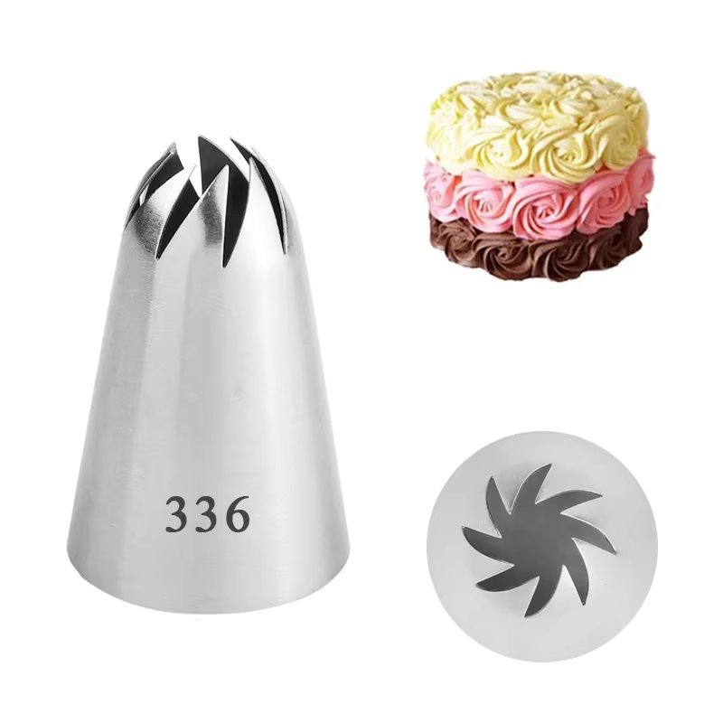 1pc Piping Nozzles Large Size Decor Cream Flower Rose Icing Tips Cake Fondant Baking Tool Cupcake Decoration #336