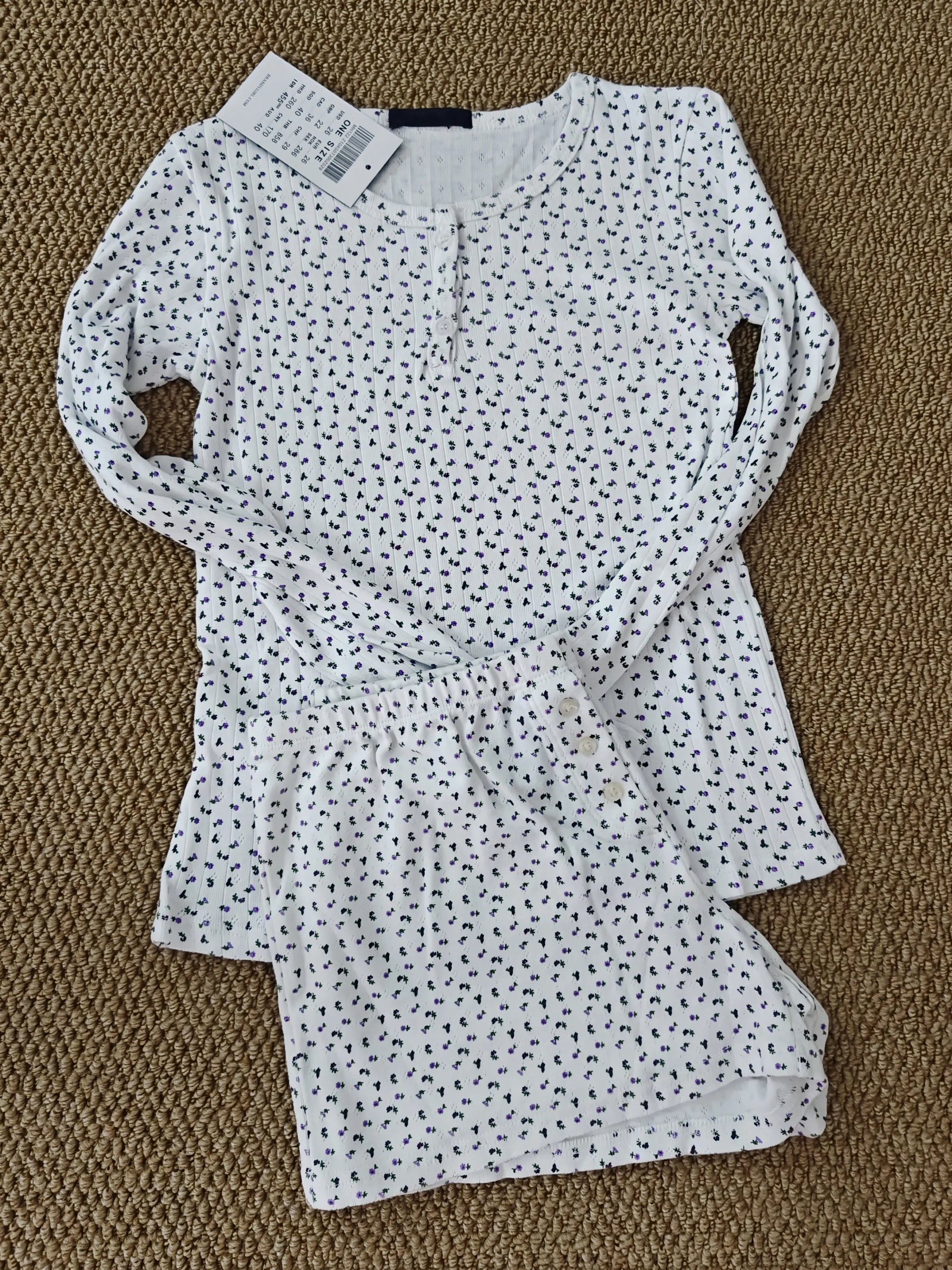 Purple floral set