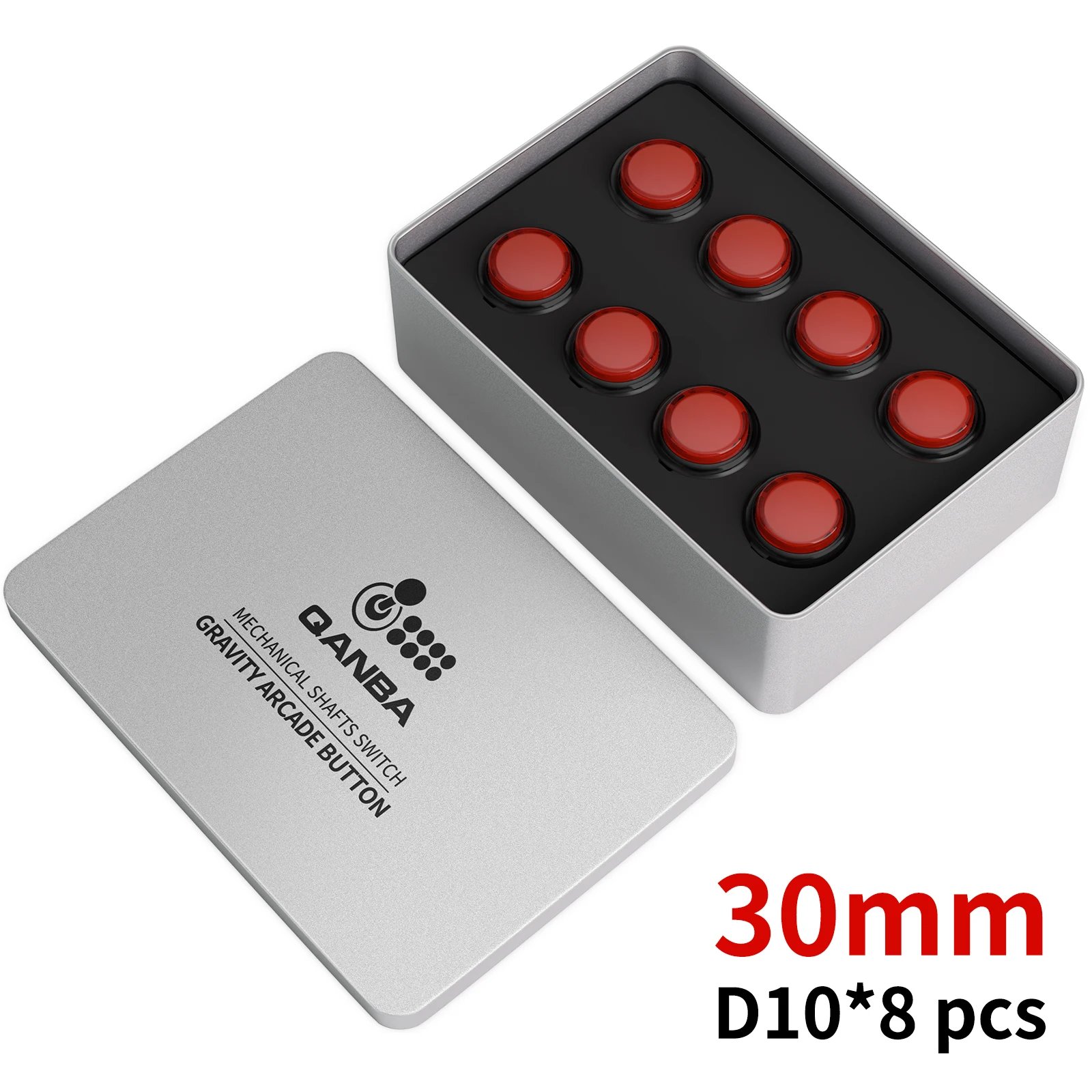 Clear Red Black D10