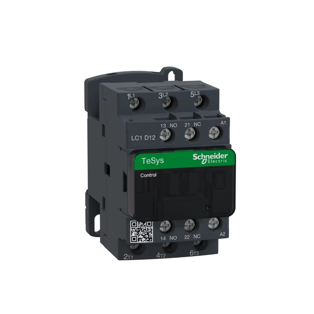Schneider Electric-Cyberall-TeSys D - 3P(3 NA) Contactor connector-AC-3-440V 9A - 25A 24V - 400V with AC/DC coil LC1D18V7 LC1D09B7 LC1D18B7 LC1D12P7 LC1D18P7 LC1D18BD LC1D18F7 LC1D25E7