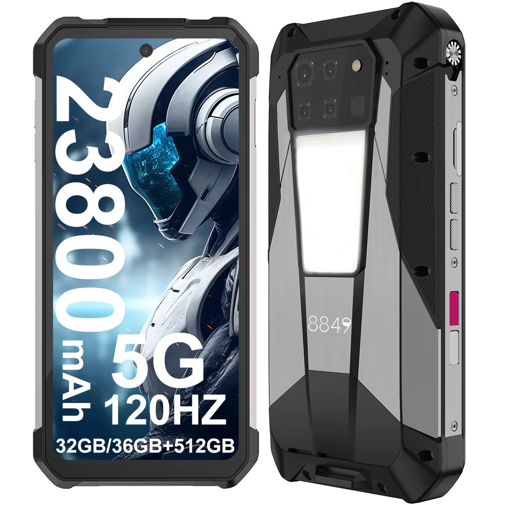 8849 Tank 3 Pro Unihertz Rugged Smartphone Projector 23800mAh 5G 32/36GB RAM+512GB ROM Mobile Phone