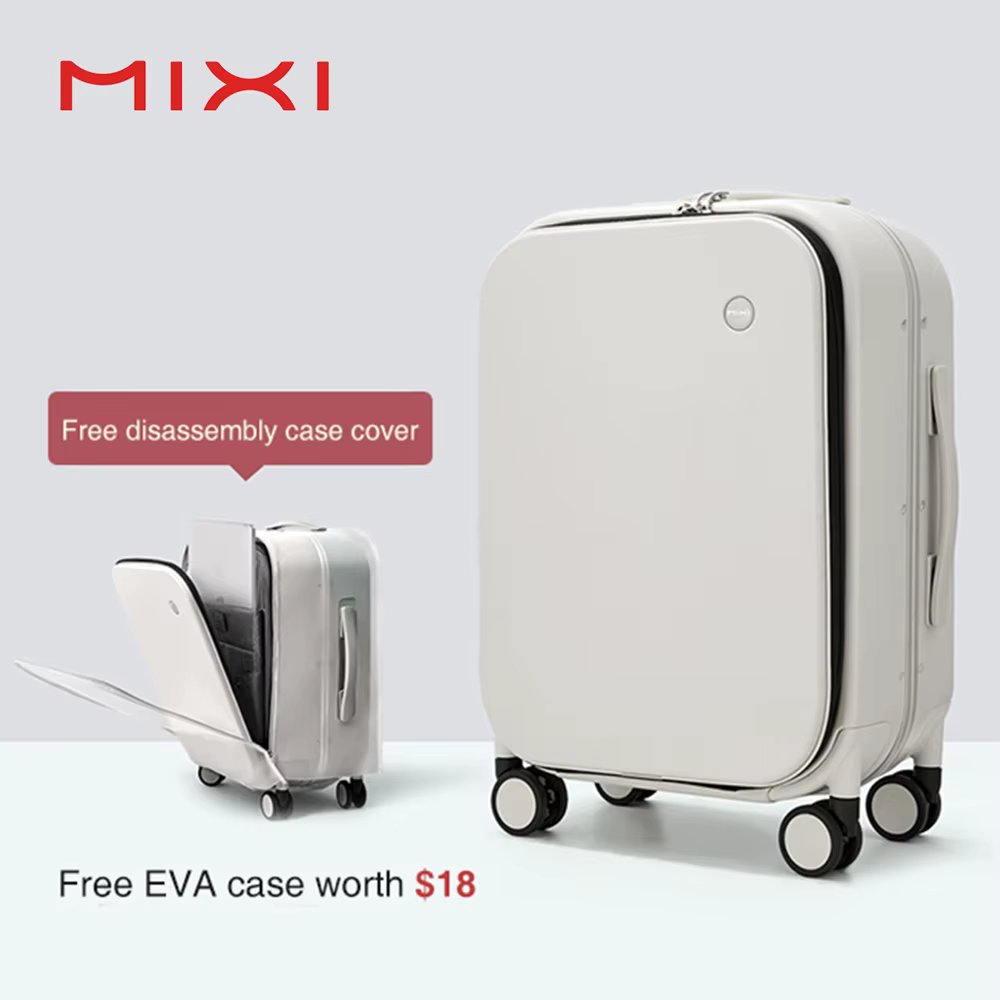 Mixi Patent Design Aluminum Frame Suitcase Carry On Rolling Luggage Beautiful Boarding Cabin 18 20 24 Inch M9260