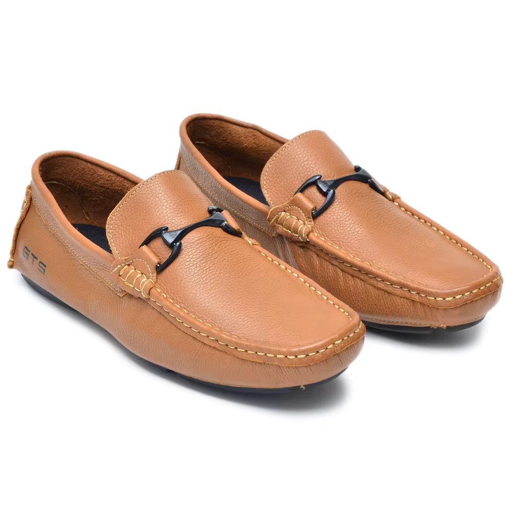 Smooth Moccasin Drive In Legitimate 100% Leather-Gts-Comfort!