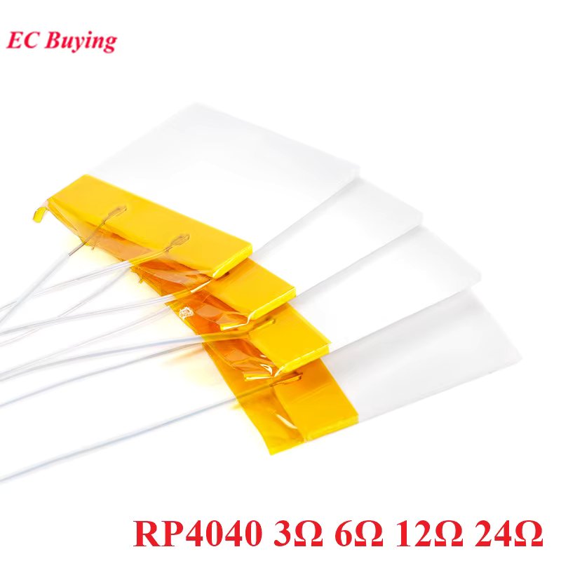 RP4040 3Ω 6Ω 12Ω 24Ω High Temperature Ceramic Heater 3R 6R 12R 24R 220V 100W MCH Electric Heating Plate Board 40*40mm 40x40mm