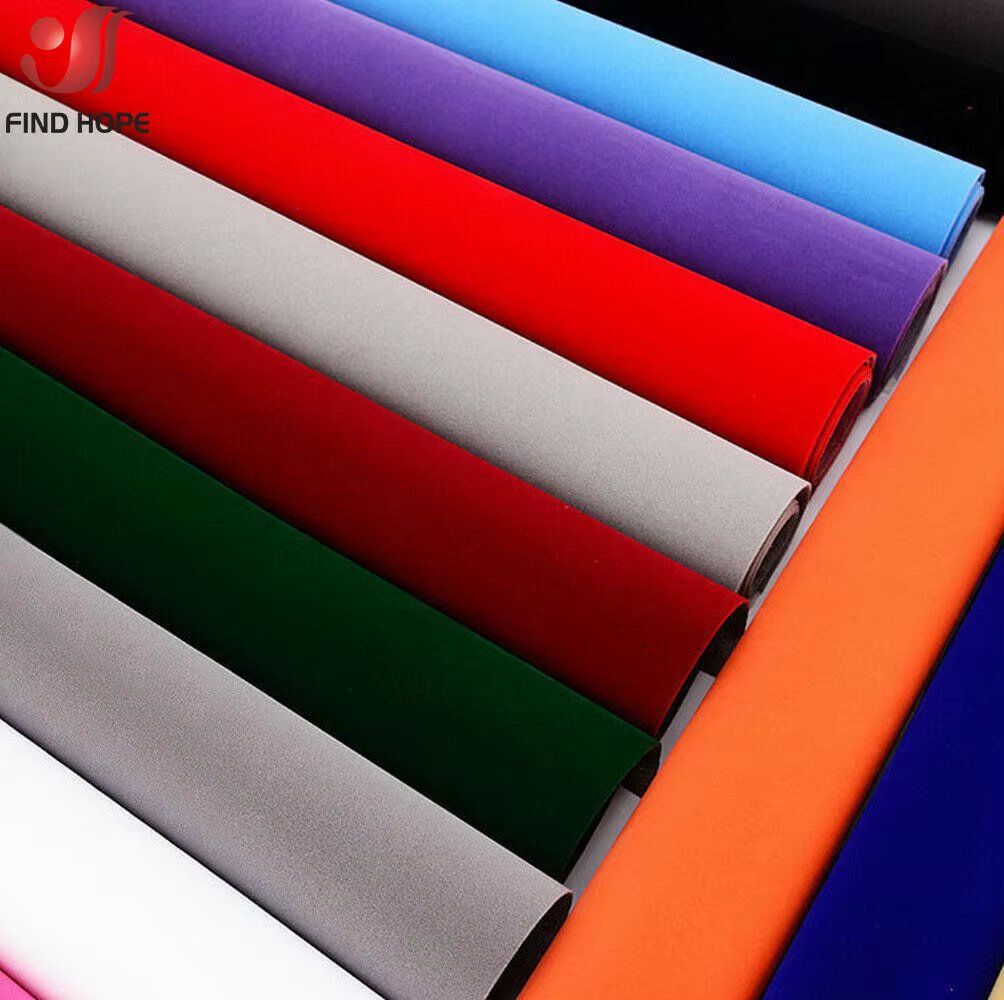 20 x 15cm/20 x 145cm/40 x 145cm Self-adhesive Velvet Flock Liner Jewelry Contact Paper Craft Fabric Sticker MultiColor
