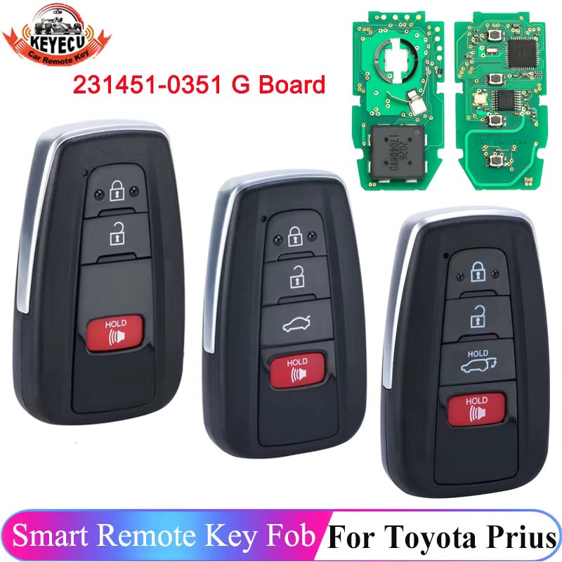 HYQ14FBC 231451-0351 Smart Key Fob For Toyota Camry RAV4 Prius 2018 2019 2020 2021 Highlander Avalon 8990H-0R030 Keyless Remote