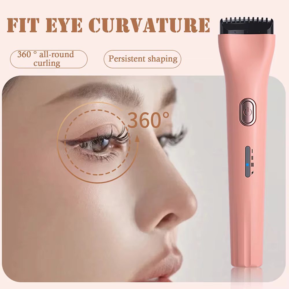 Electric Eyelashes Curls Portable Mini Electric Heated Eyelash Curler Long Lasting Quick Heating Eye Lash Curling Makeup Tools
