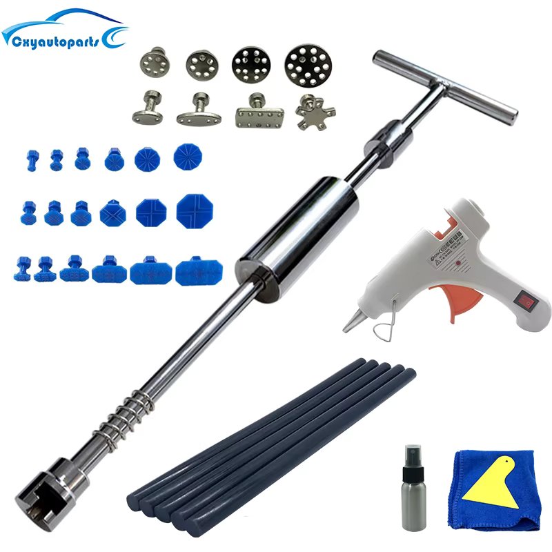 Car Body Dent Removal Tool Dent Repair Puller Kit Slide Hammer Suction Cups For Hail Damage Car Dent Repair Tool