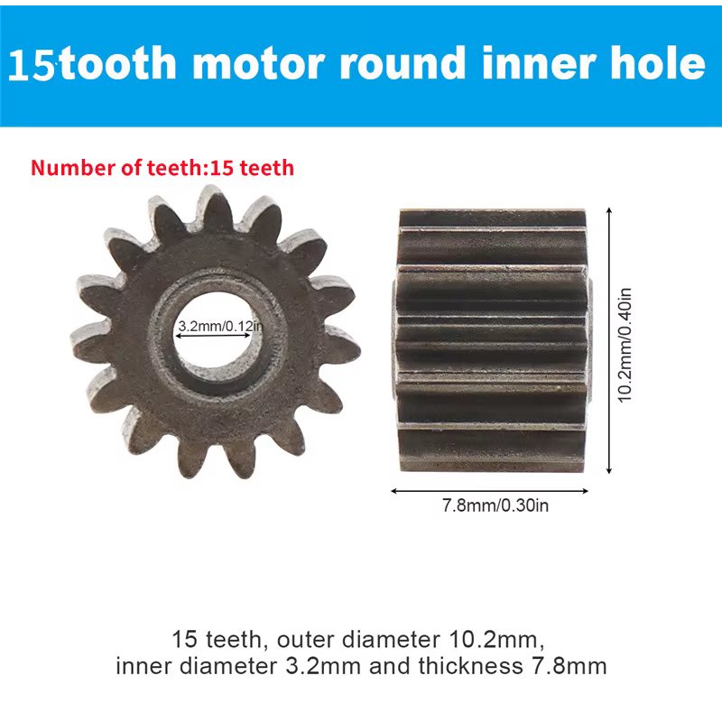 15 Teeth (10.2mm)
