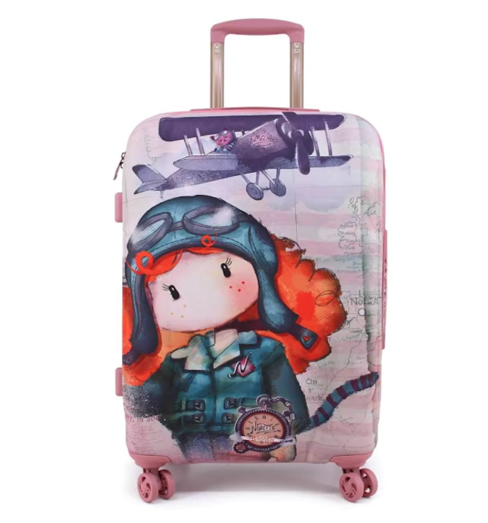 Travel suitcase Forever Ninette Atlantic EVA Grande, measures: 67,5x42x23 cm, wheels included for easy movement