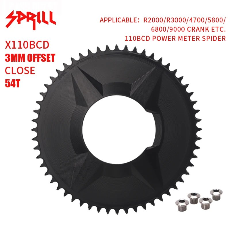 Black 3mm 54T