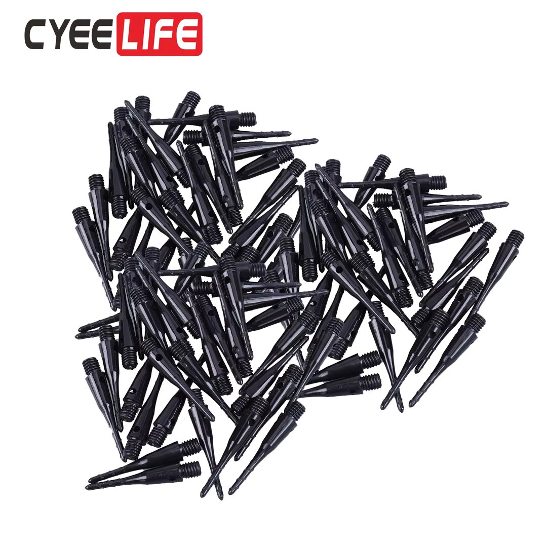 CyeeLife 100PCS High Precision Electronic Dart Plastic Professional Durable Soft Tip Points Needle Replacement Set Accessories