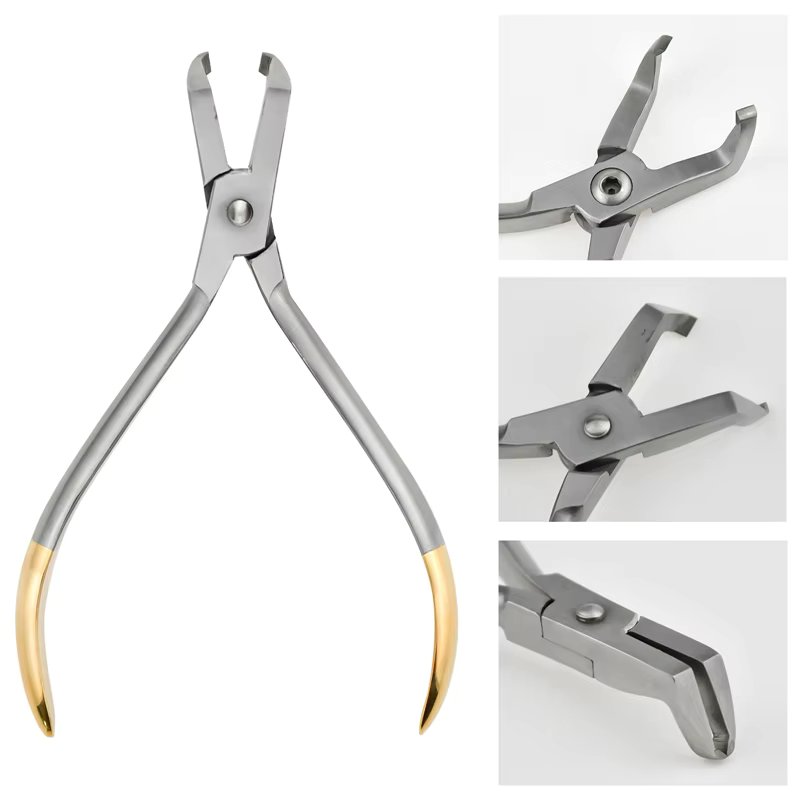 Dentistry Bracket Removing Pliers for Posterior Teeth Stainless Steel Orthodontic Tools Forceps Dental Plier