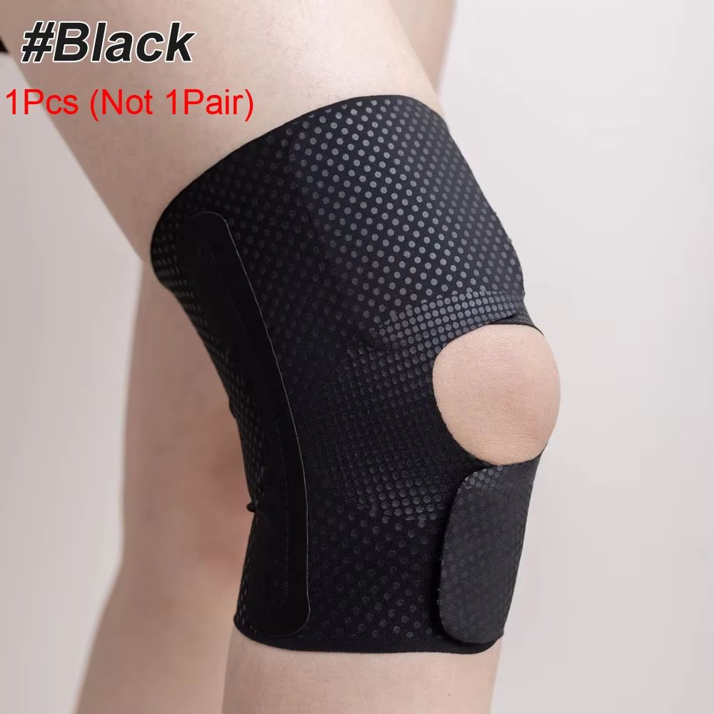 1Pcs Knee Brace, Compression Knee Sleeve with Side Stabilizers, Knee Support for Arthritis Pain, Meniscus Tear, Running, Workout