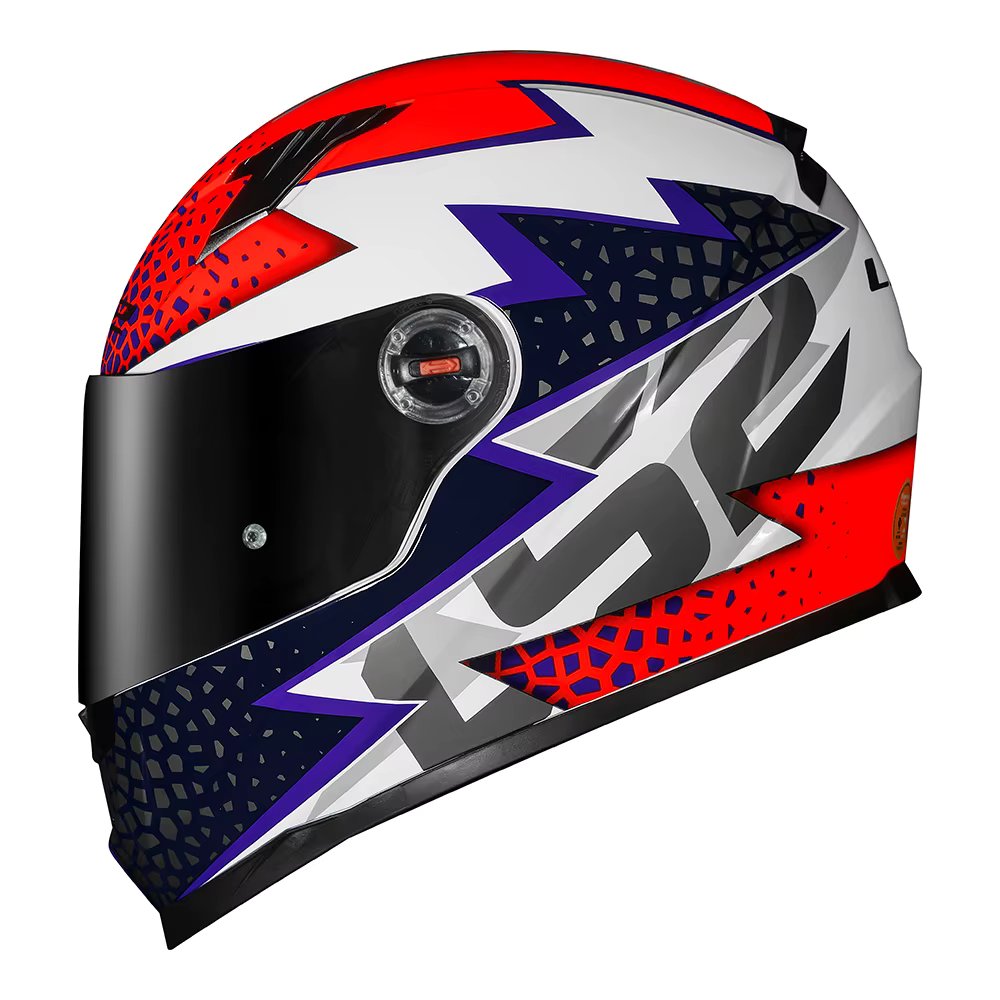 Helmet LS2 FF358 Speedy-White/Purple/Orange