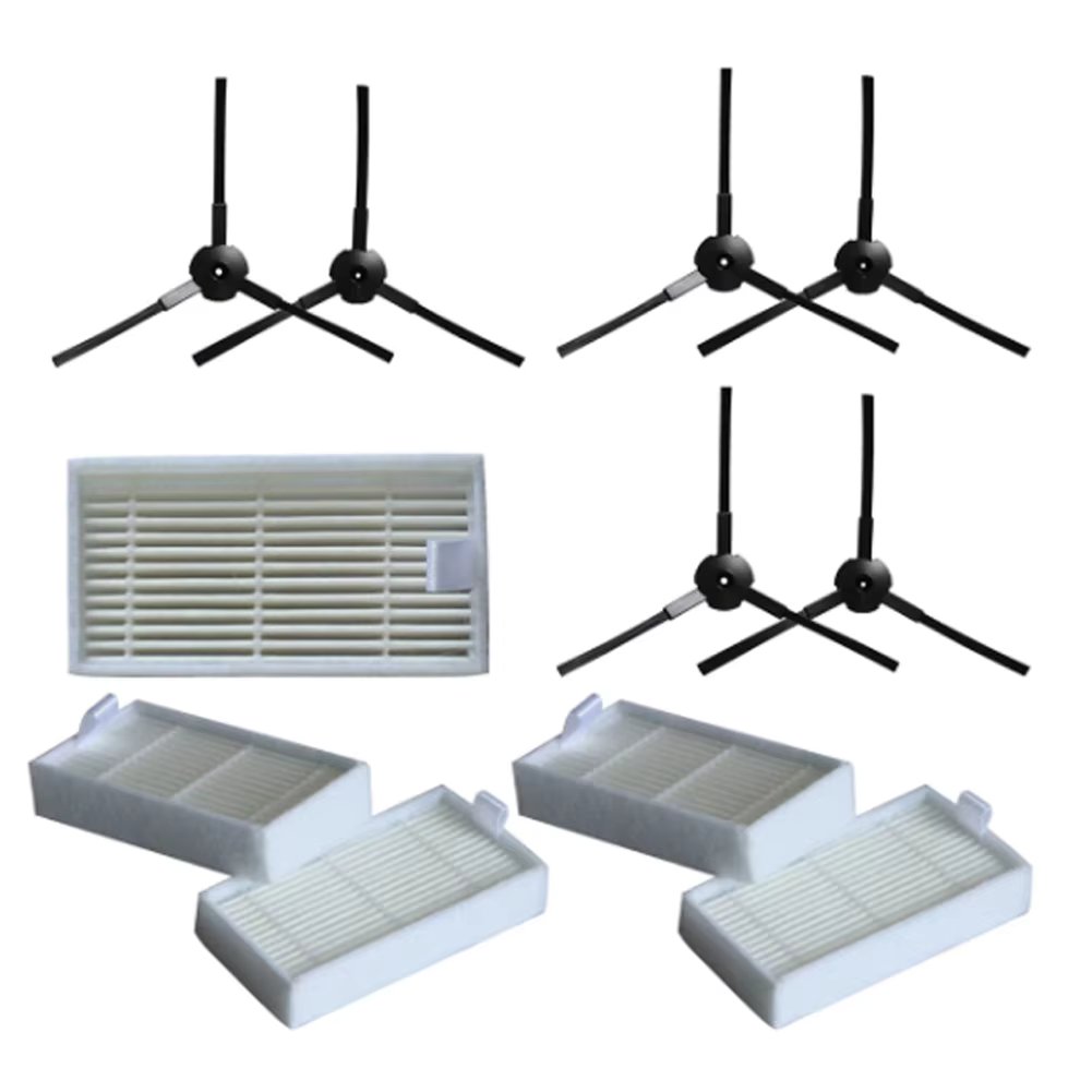 6X Side Brush +5X Filter for Lidl SilverCrest SSR 3000 A1 Robotic Vacuum Cleaner Accessories Vacuum Cleaner Replacement