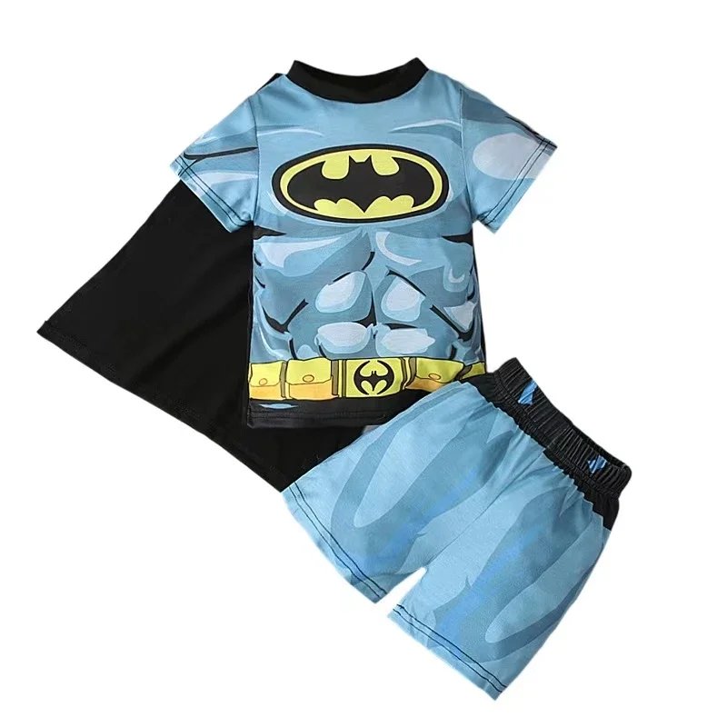 2024 Hot Avengers Superhero Costume Sets for Kids Spiderman Iron Man Cotton Pajamas Suit Boys Long Sleeve Christmas Sleepwear