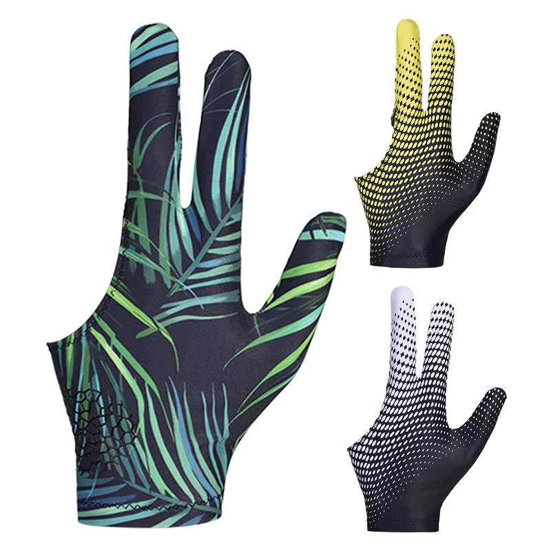 Billiards Gloves Non-Slip 3 Finger Pool Cue Glove Left/Right Hand Billiard Sports Accessories