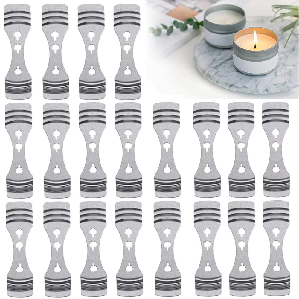 10/20pcs Kitchen Accessories Metal Candle Wicks Holder Centering Device Candle Making Kit Melt Core Auxiliary Tool Supplies Wax