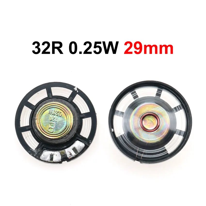 1PCS 0.2W 0.5W 1W 2W 4R 8R 32R 8 Ohm Ultra-thin Horn Speaker Diameter 23mm 29mm 30mm 36mm 40mm 45mm 50mm 56mm 57mm Loudspeaker