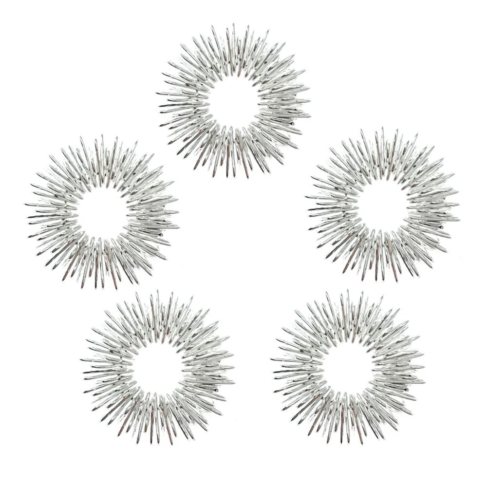 5pcs/Lot Finger Massage Ring Acupuncture Ring Health Care Body Massager Relax Hand Massage Tool