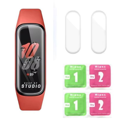 Tpu Gel Film Screen Protector Watch Samsung Galaxy Fit 2 (SM-R220NZKAZTO Version) c/ 2 Un