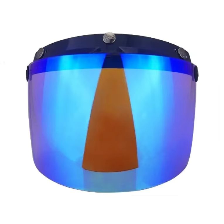 Visor C/ Flip Helmet Motorcycle Bubble Custom Chameleon Bubble