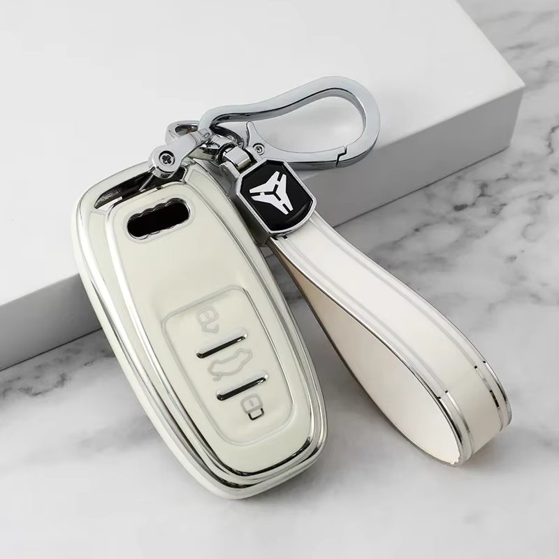 TPU Car Key Case Cover Shell for Audi A1 A3 8P A4 A5 A6 C7 A7 S3 S7 S8 R8 Q2 Q3 Q5 Q7 Q8 SQ5 TT RS3 RS6 Accessories
