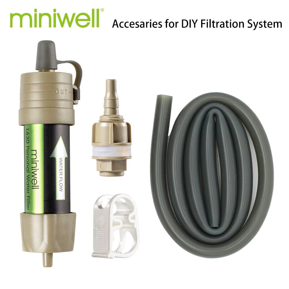 Miniwell L630 Personal Camping Purification Water Filter Straw for Survival or Emergency Supplies