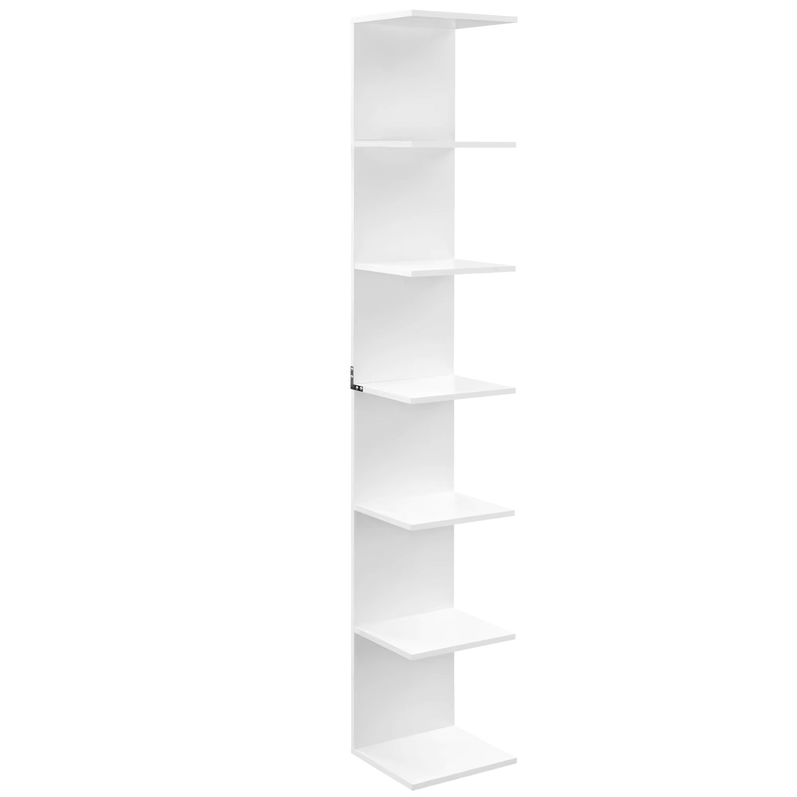 Living Room Wall Bookshelf Unit 7-Tier Freestanding Storage Shelf Bookcases Decor for Bedroom Kitchen Balcony