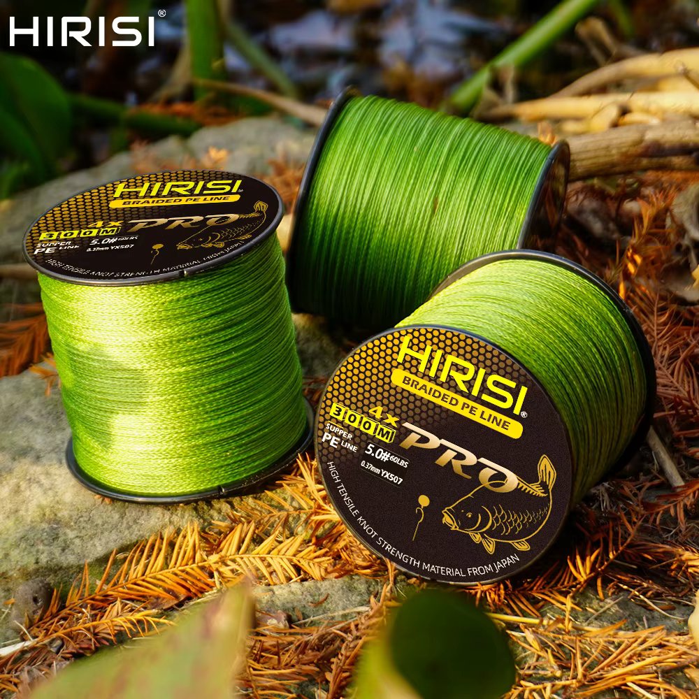 Hirisi 4 Strands 300M Braided PE Line Carp Fishing Line 15-70LB Multifilament Fishing Line Smooth Fishing Accessories