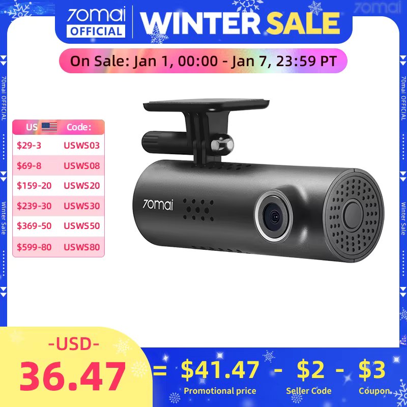 70mai Smart Dash Cam 3 M200 Voice Control 1080P 130FOV Wifi 70mai Car DVR Car Recorder Auto Recorder Wifi Parking Monitori