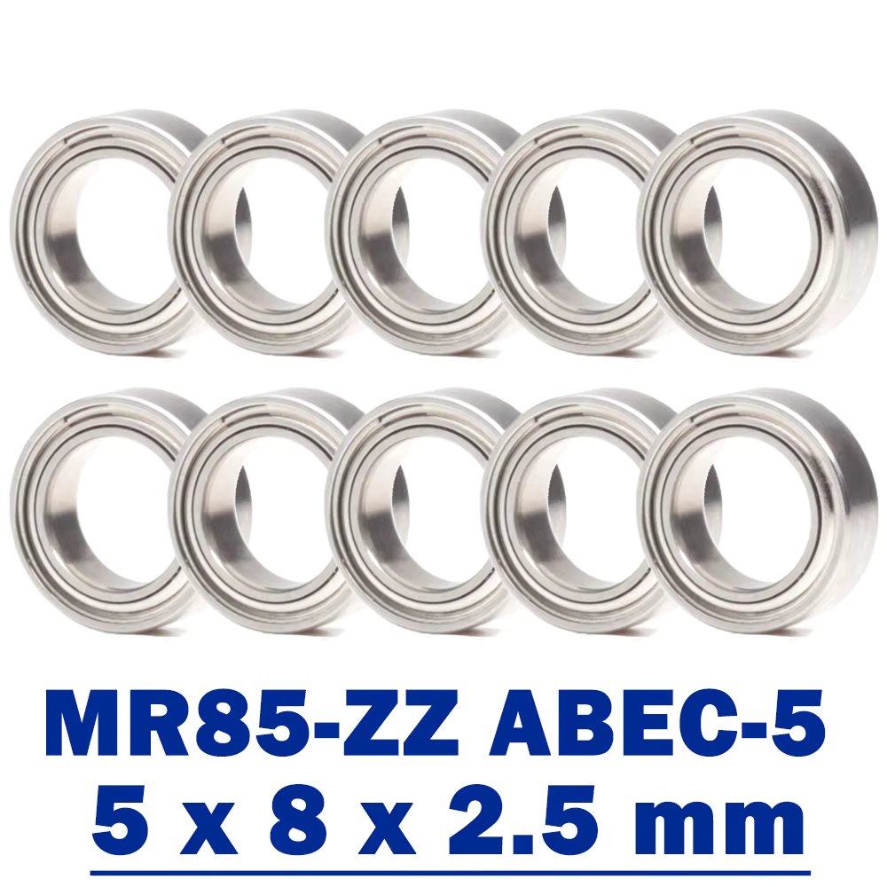 MR85ZZ Bearing ABEC-5 ( 10 PCS ) 5*8*2.5 mm Miniature MR85-ZZ Z Ball Bearings L-850ZZ