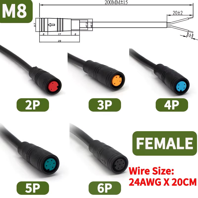 M8 Female 20CM