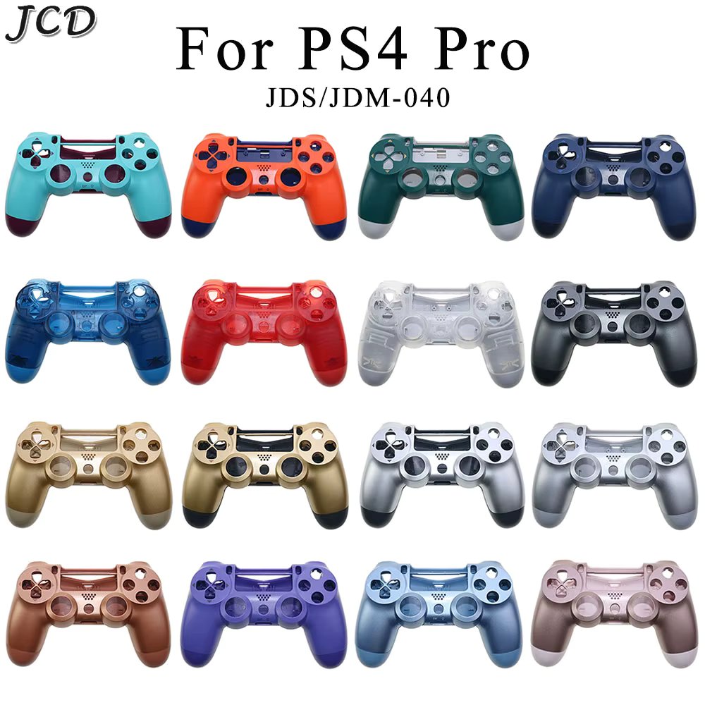 JCD Plastic Front Back Housing Shell Faceplate Cover For PS4 Pro 4.0 JDS-040 JDM-040 Controller Hard Protective Case