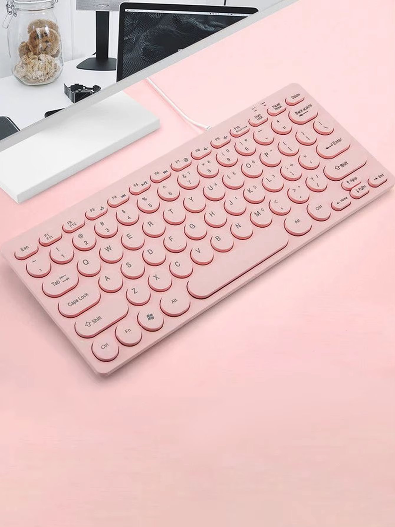 Laptop keyboard, USB interface, desktop computer office mute wired mini keyboard