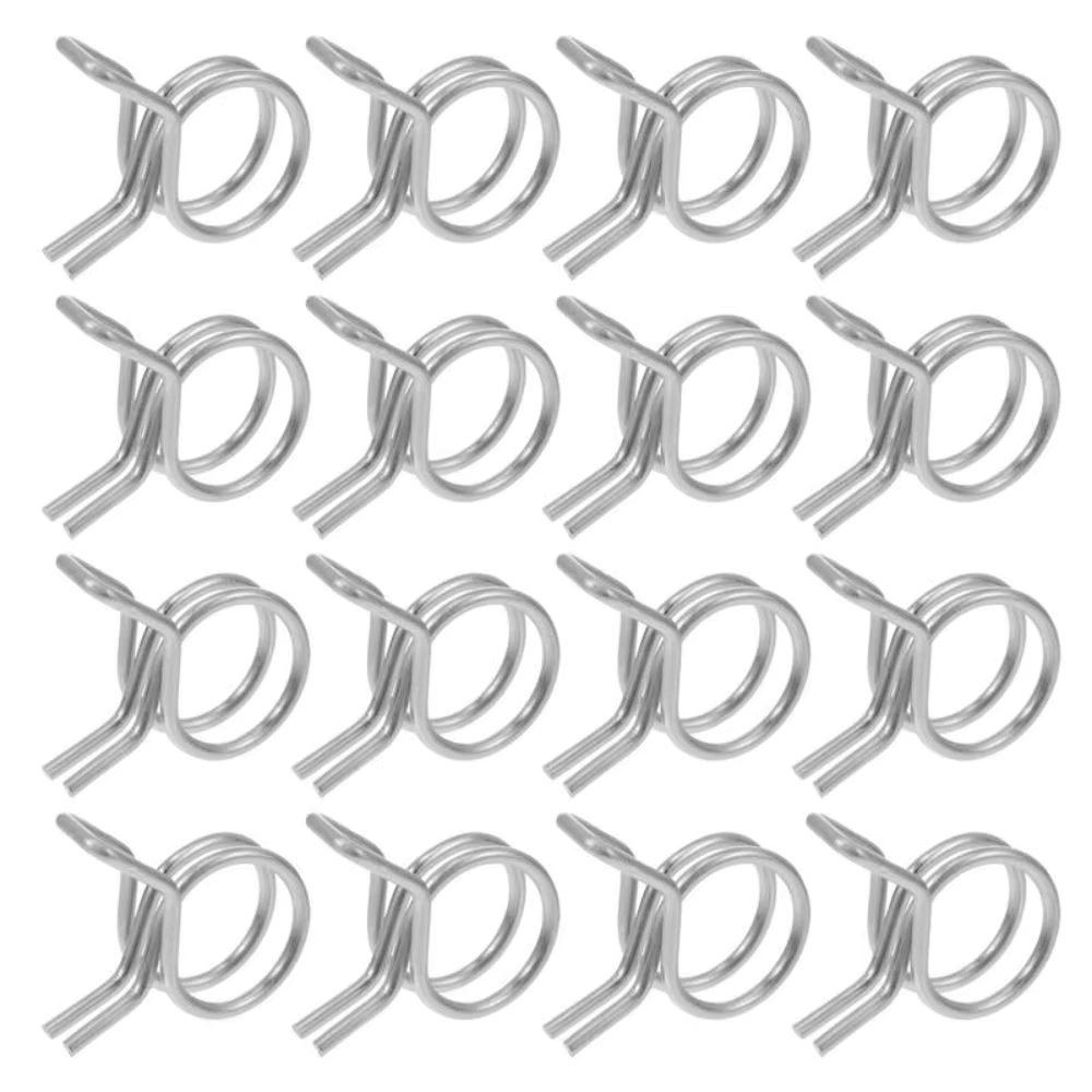 10Pcs/set Spring Clips Hose Clamp Durable Assortment Kit 5mm-12mm Pipe Clips Fuel Line Tube Spring Clips Motorcycle Scooter