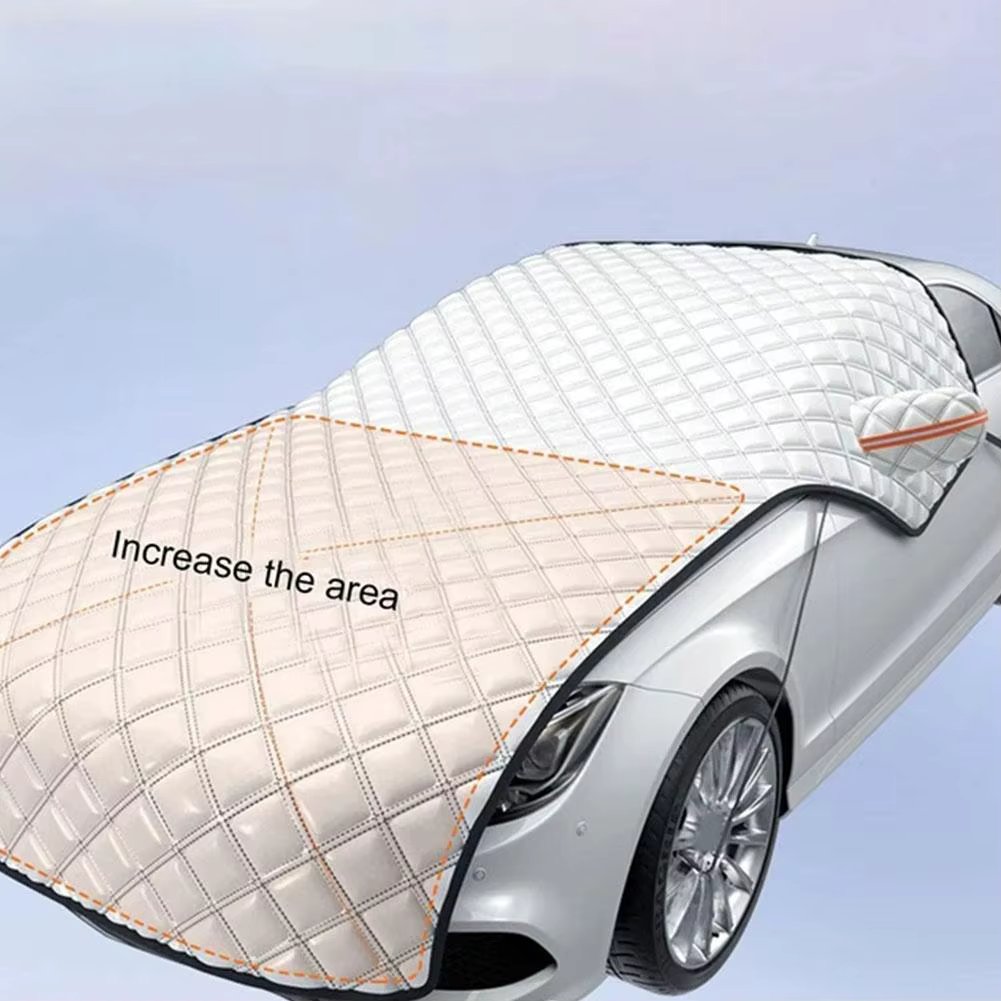 Winter Car Front Windscreen Cover Thicken Car Snow Cover Snowproof Anti-Frost Waterproof Protection Outdoor Protector