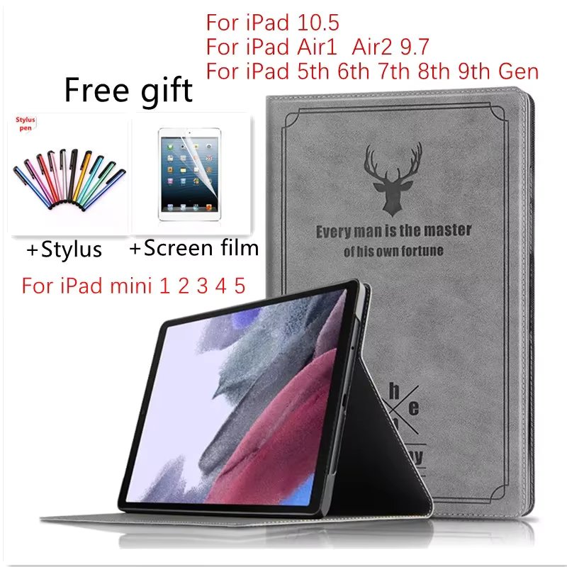 For iPad 10.2 Case 2021 9th 8th 7th Generation Case for iPad 10.5 Air 3 2019 Mini 5 Air 2 Air1 9.7 2017 2018 5th 6th Cover funda