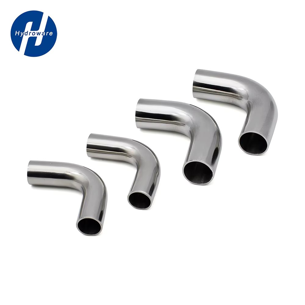 19/25/32/38/45/51/57/63/76/89/102mm 304/316 Stainless Sanitary OD Elbow 90 Degree Elbow Lengthen Welding Pipe Connection Fitting