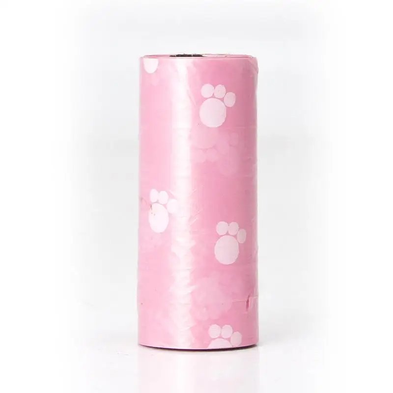 Pink garbage bag