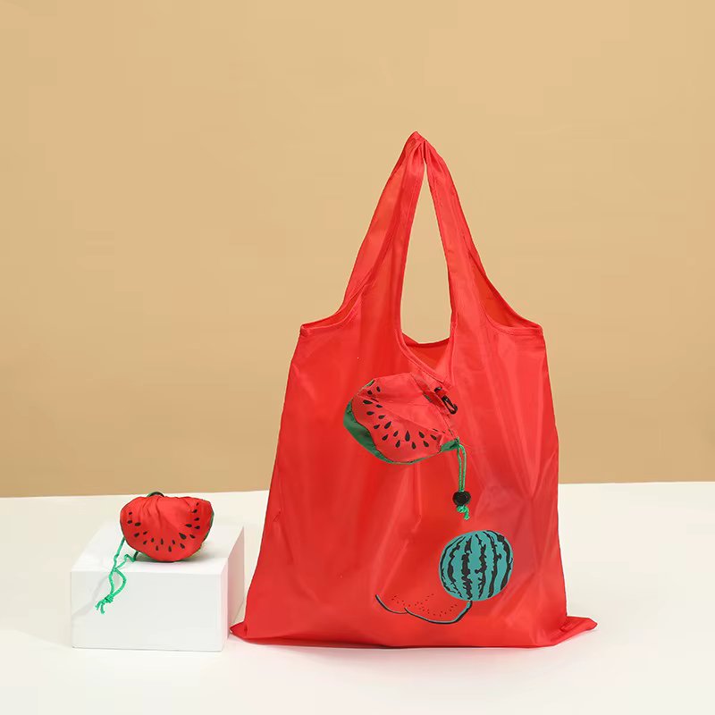 Eco Friendly Foldable Fruit Shopping Bag Reusable Shoulder Bag Women Portable Grocery Bags Storage Tote Bag Home Organizer