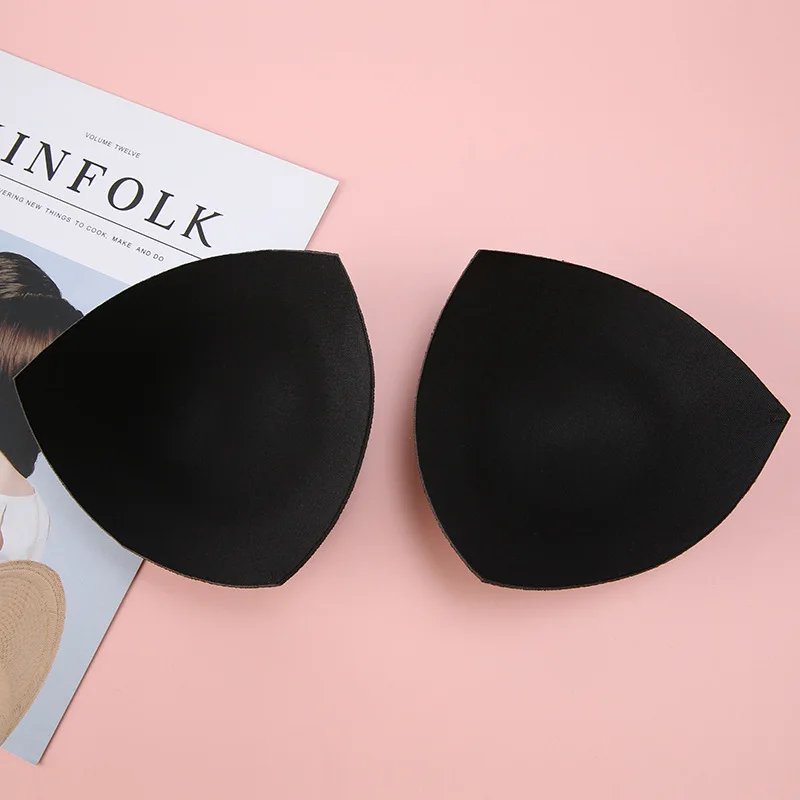 2Pcs/1Pair Sponge Push Up Bra Pads Set for Women Invisible Insert Swimsuit Bikini Breast Enhancers Chest Cup Pads Accessories