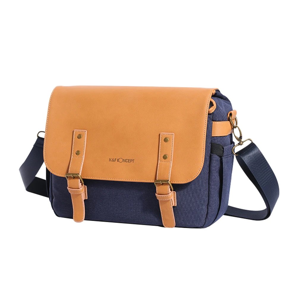 K&F CONCEPT Camera Shoulder Bag Shockproof for DSLR/SLR/Mirrorless Camera Case with Removable Dividers Fits 14 Inch Laptop