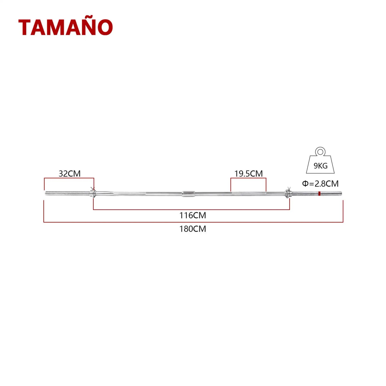 180cm disassemble 28mm