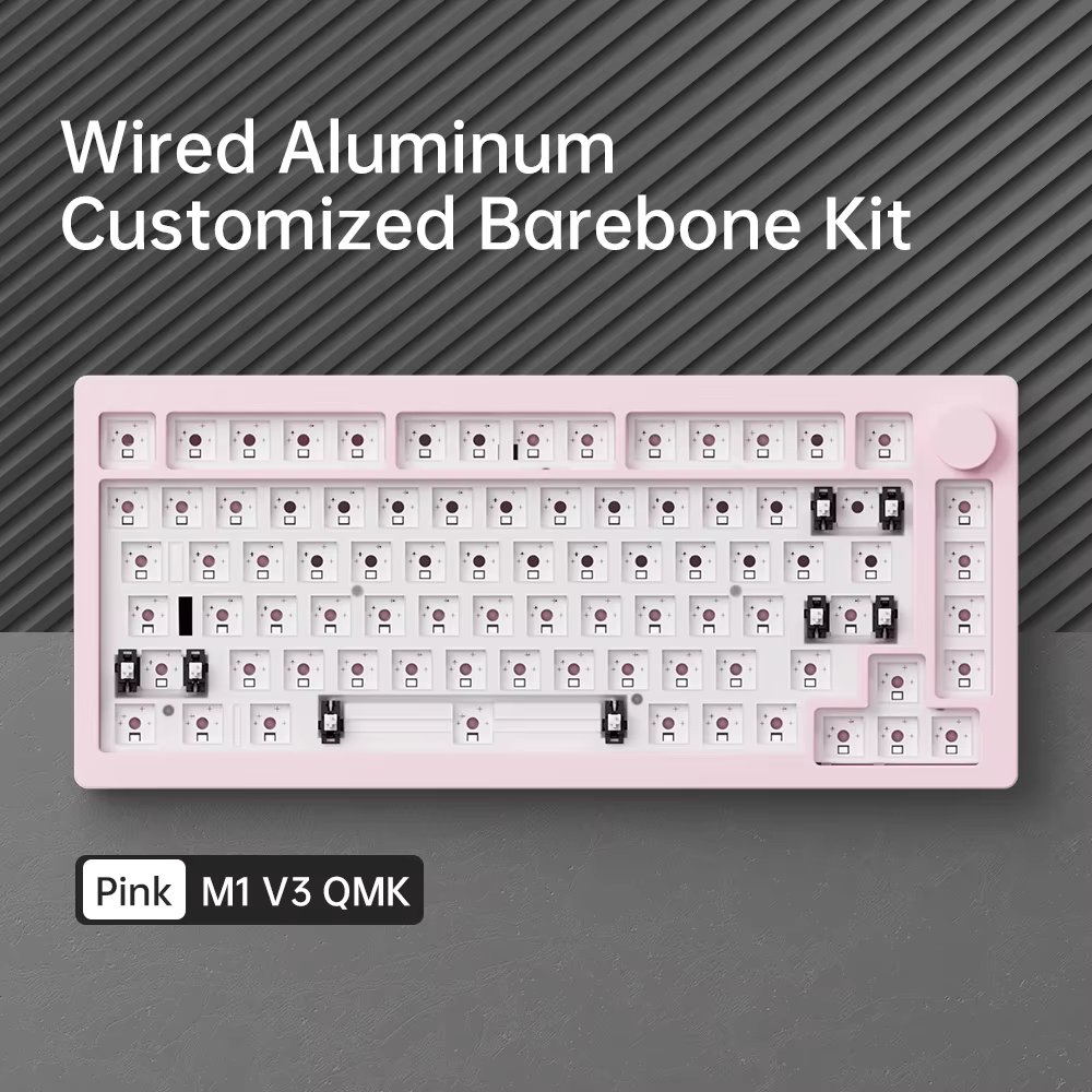 AKKO X MonsGeek M1/M1W V3 Mechanical Gaming Keyboard/Barebone DIT Kit 75% 3/5 Pin Hot Swap RGB  Gasket Mount  Aluminum Case
